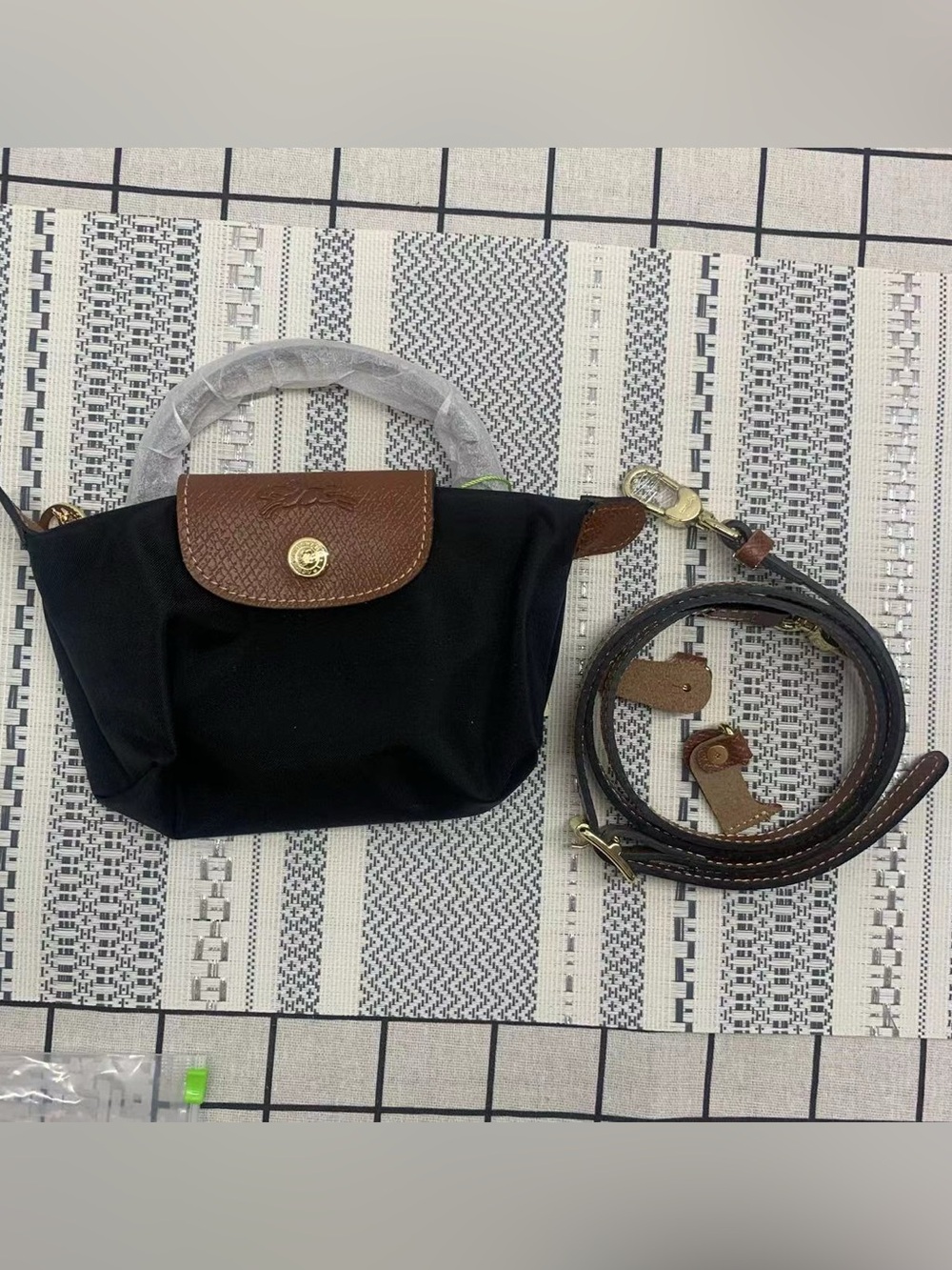 Longchamp Black Mini Crossbody Bag